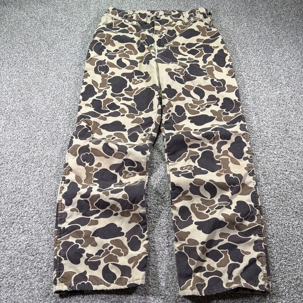 Vintage Walls Quilt Lined Duck Camo Blizzard Proof Pants Size 38 Mens USA